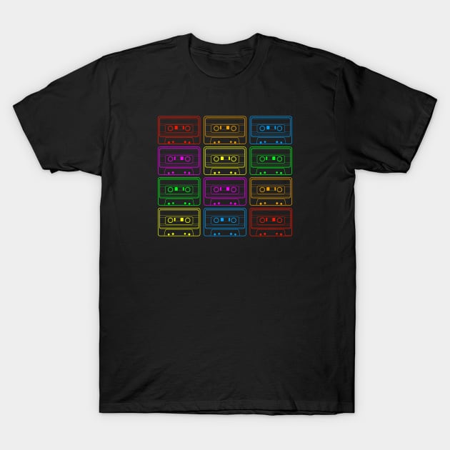 Cassettes T-Shirt by Sirenarts